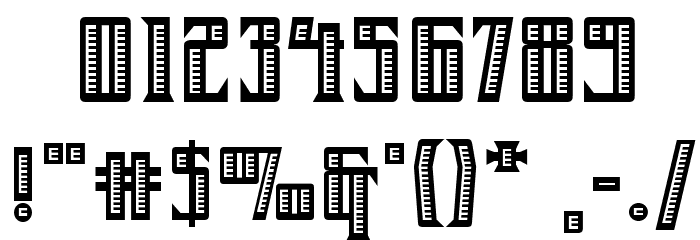 Farrier ICG Shaded Font OTHER CHARS