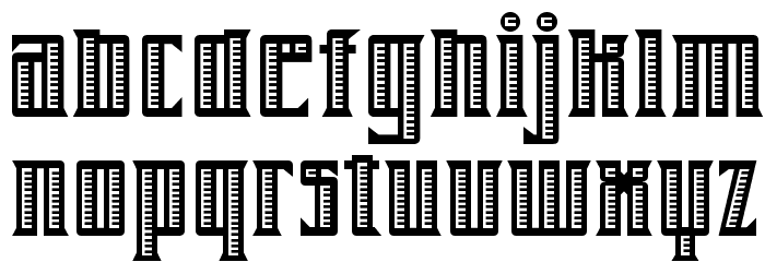 Farrier ICG Shaded Font LOWERCASE