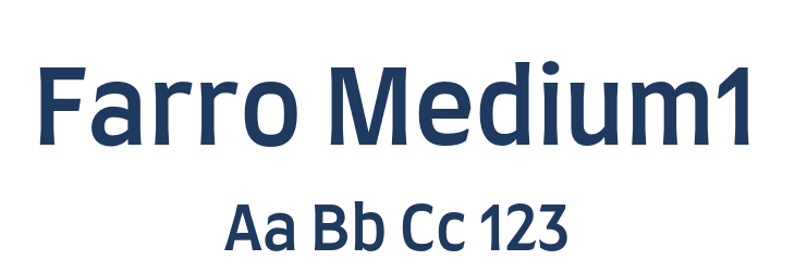 Farro Medium1 Font Preview