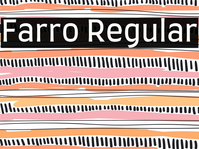 Farro Regular Font examples