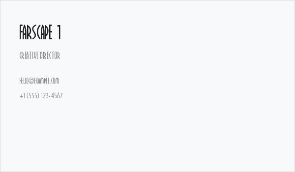 Farscape 1 Business Card