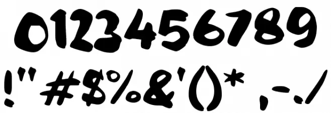 Farso Font Alte caractere