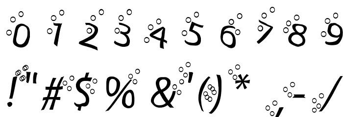Fart Bubble Font OTHER CHARS