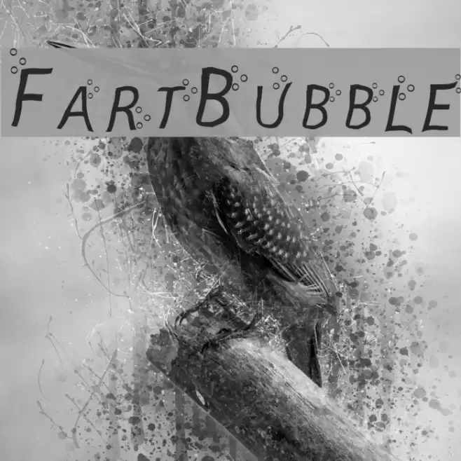 Fart Bubble Font examples