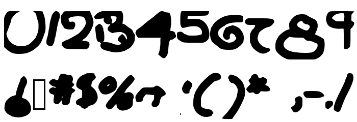FartFace2 Font OTHER CHARS