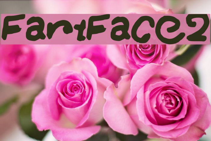 FartFace2 Font examples