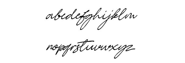 Farwell Font LOWERCASE