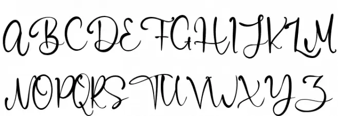 Farzana Font UPPERCASE
