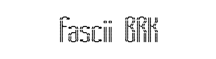 Fascii BRK  font caratteri gratis