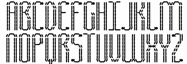 Fascii BRK 字体 大写