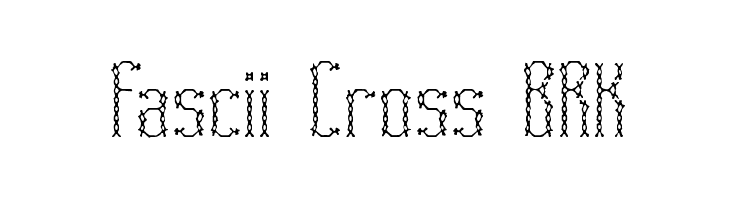 Fascii Cross BRK  font caratteri gratis