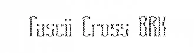 Fascii Cross BRK  Descarca Fonturi Gratis