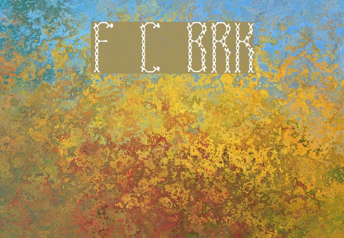 Fascii Cross BRK Font examples