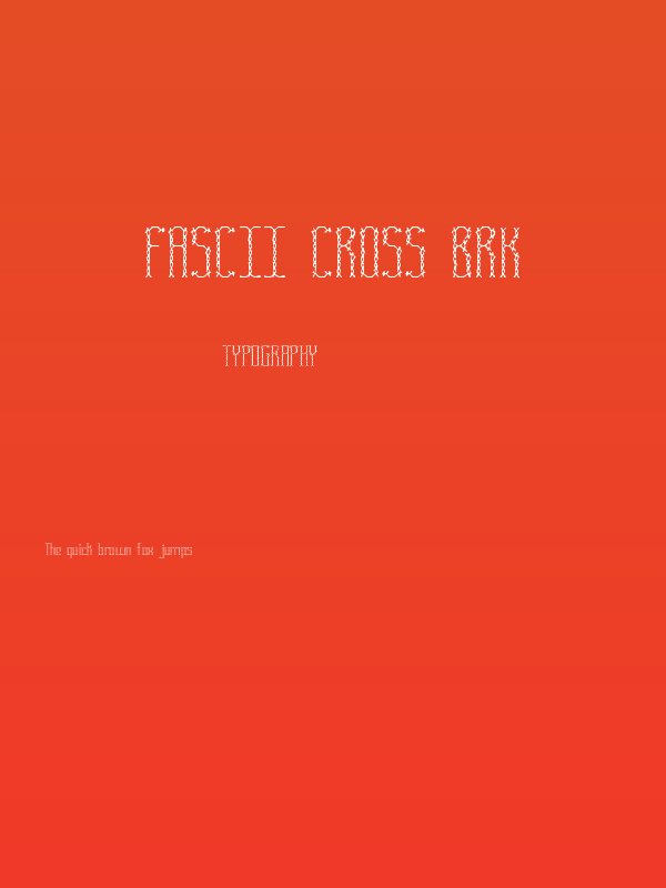 Fascii Cross BRK Poster