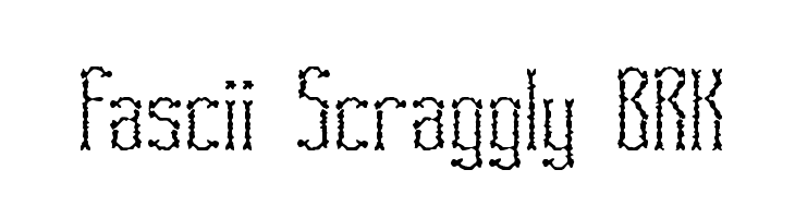 Fascii Scraggly BRK  免费字体下载