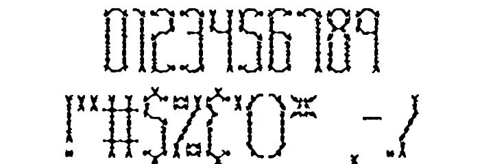 Fascii Scraggly BRK Font OTHER CHARS