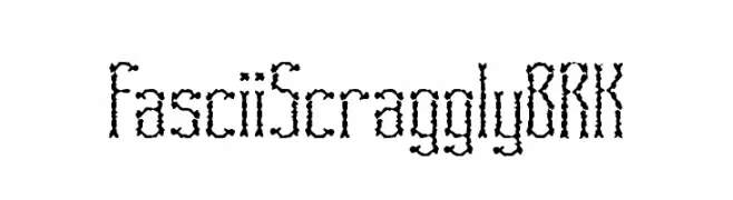 Fascii Scraggly BRK  免费字体下载