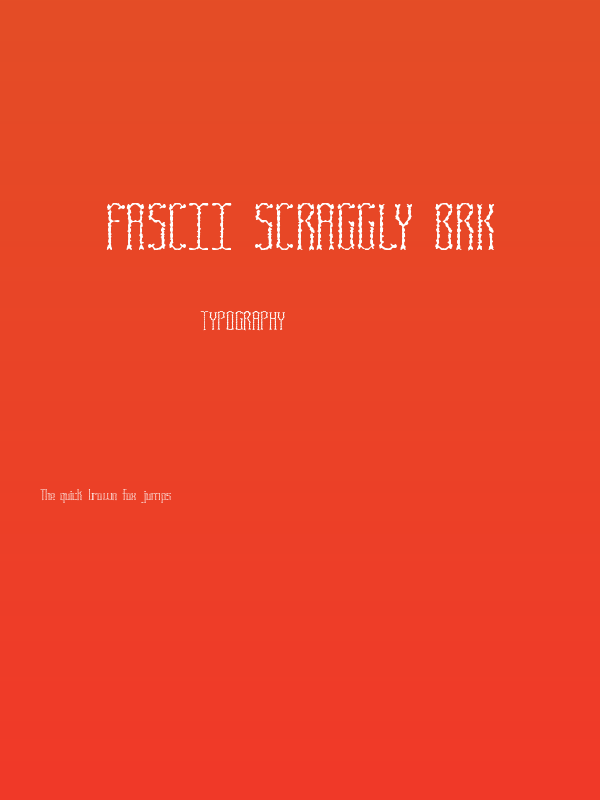 Fascii Scraggly BRK Poster