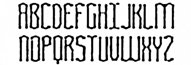 Fascii Smudge BRK Fonte MAIÚSCULAS