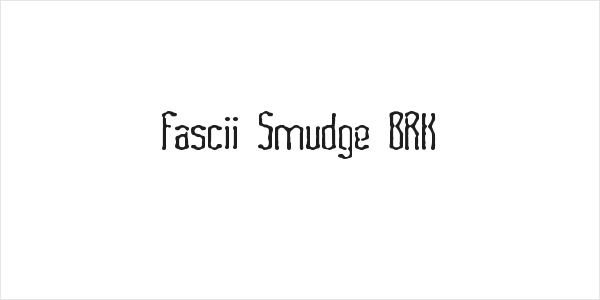 Fascii Smudge BRK Logo