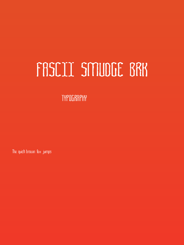 Fascii Smudge BRK Poster