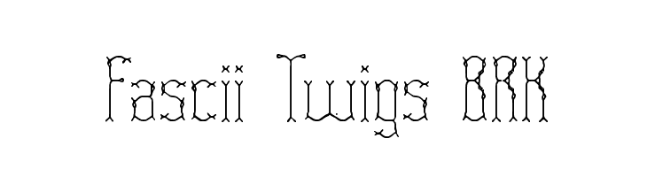 Fascii Twigs BRK  Frei Schriftart Herunterladen