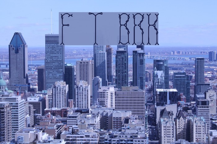 Fascii Twigs BRK Font examples