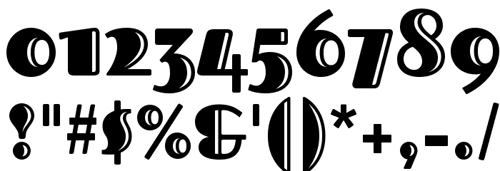 Fascinate Inline Font OTHER CHARS