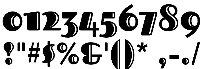 Fascinate Inline Font OTHER CHARS