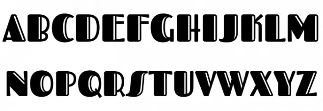 Fascinate Inline Шрифта ВЕРХНИЙ