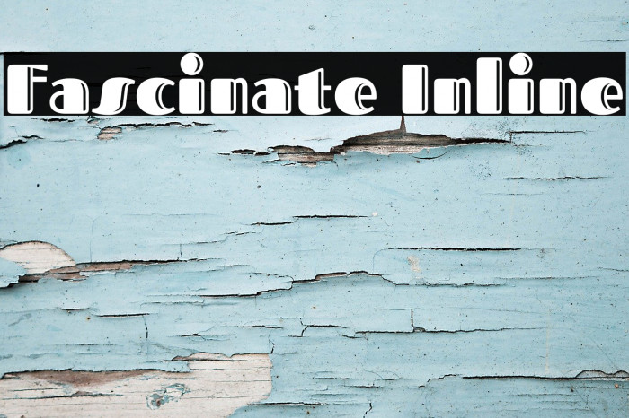 Fascinate Inline Font examples