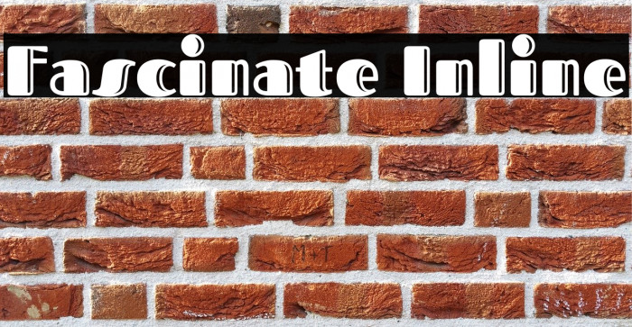 Fascinate Inline Font examples