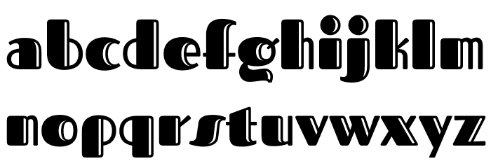 Fascinate Inline Font LOWERCASE