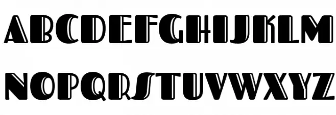 Fascinate Inline Schriftart Groß
