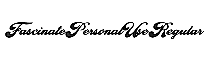 Fascinate Personal Use Regular  les polices de caractères gratuit tlcharger