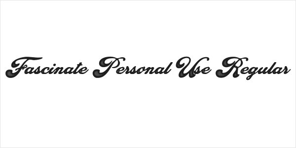 Fascinate Personal Use Regular Logo