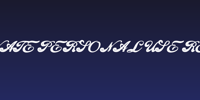 Fascinate Personal Use Regular Social Header