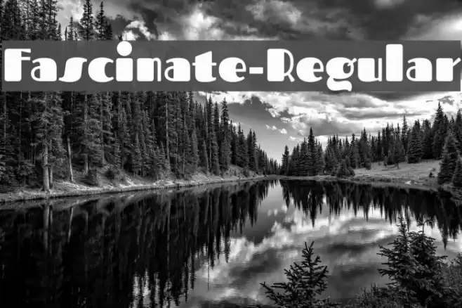 Fascinate-Regular Fonte examples