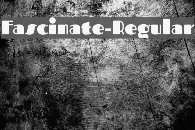 Fascinate-Regular Fonte examples