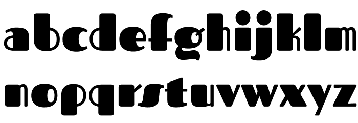 Fascinate-Regular Font LOWERCASE