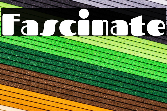 Fascinate Font examples