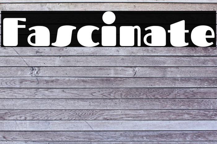 Fascinate Font examples