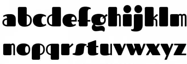 Fascinate Font LOWERCASE