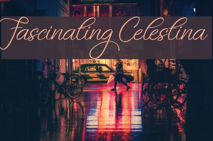 Fascinating Celestina Font examples