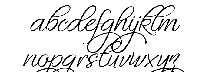 Fascinating Celestina Font LOWERCASE
