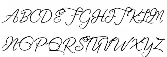 Fascinating Christmas フォント 大文字