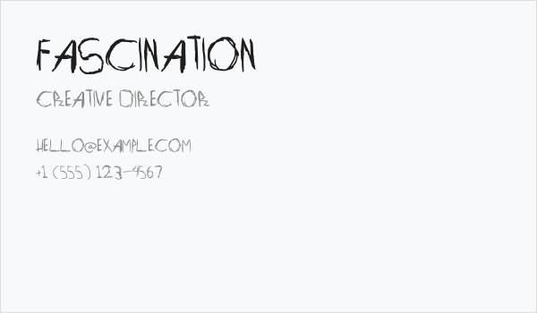 Fascination Business Card