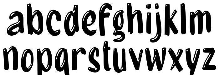 Fase Bulan Font LOWERCASE
