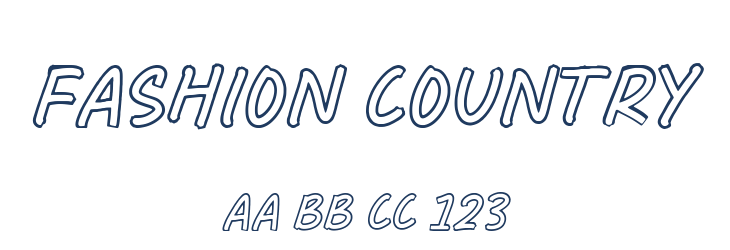 Fashion Country Font Preview