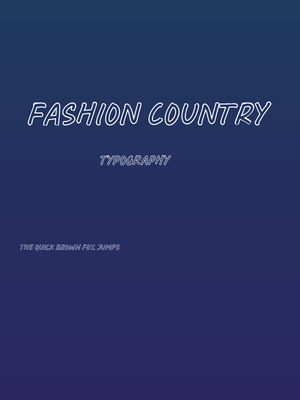 Fashion Country Poster